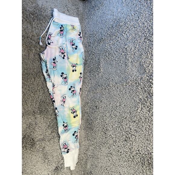 Disney Mickey Mouse Womens Sleepwear Pajamas Pants Lounge Medium Multicolor - Picture 1 of 8